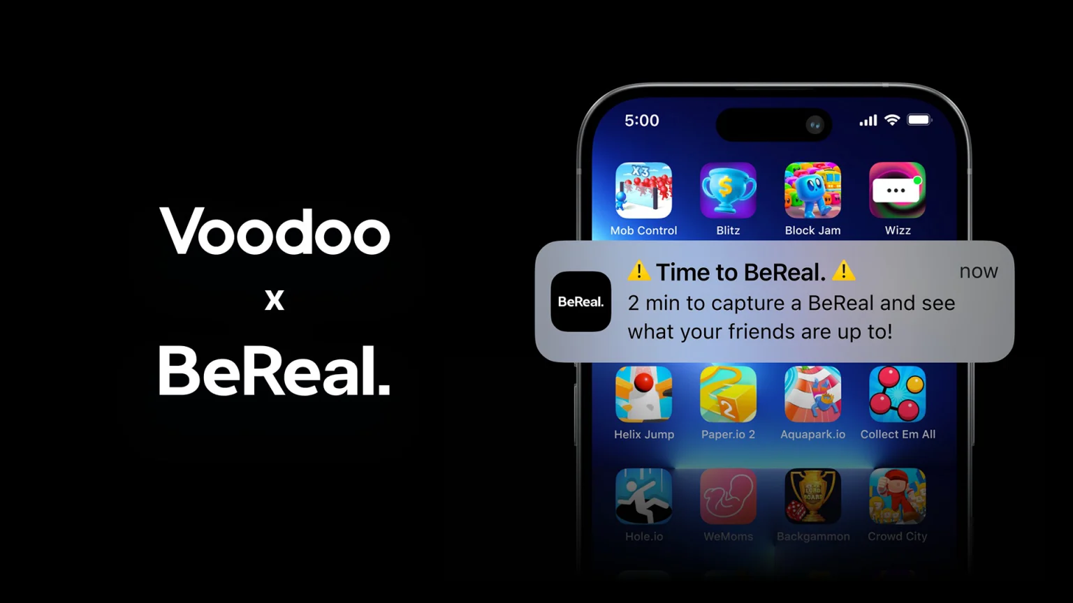 BeReal, mobil oyun yayıncısı Voodoo tarafından 500 milyon euroya satın alındı